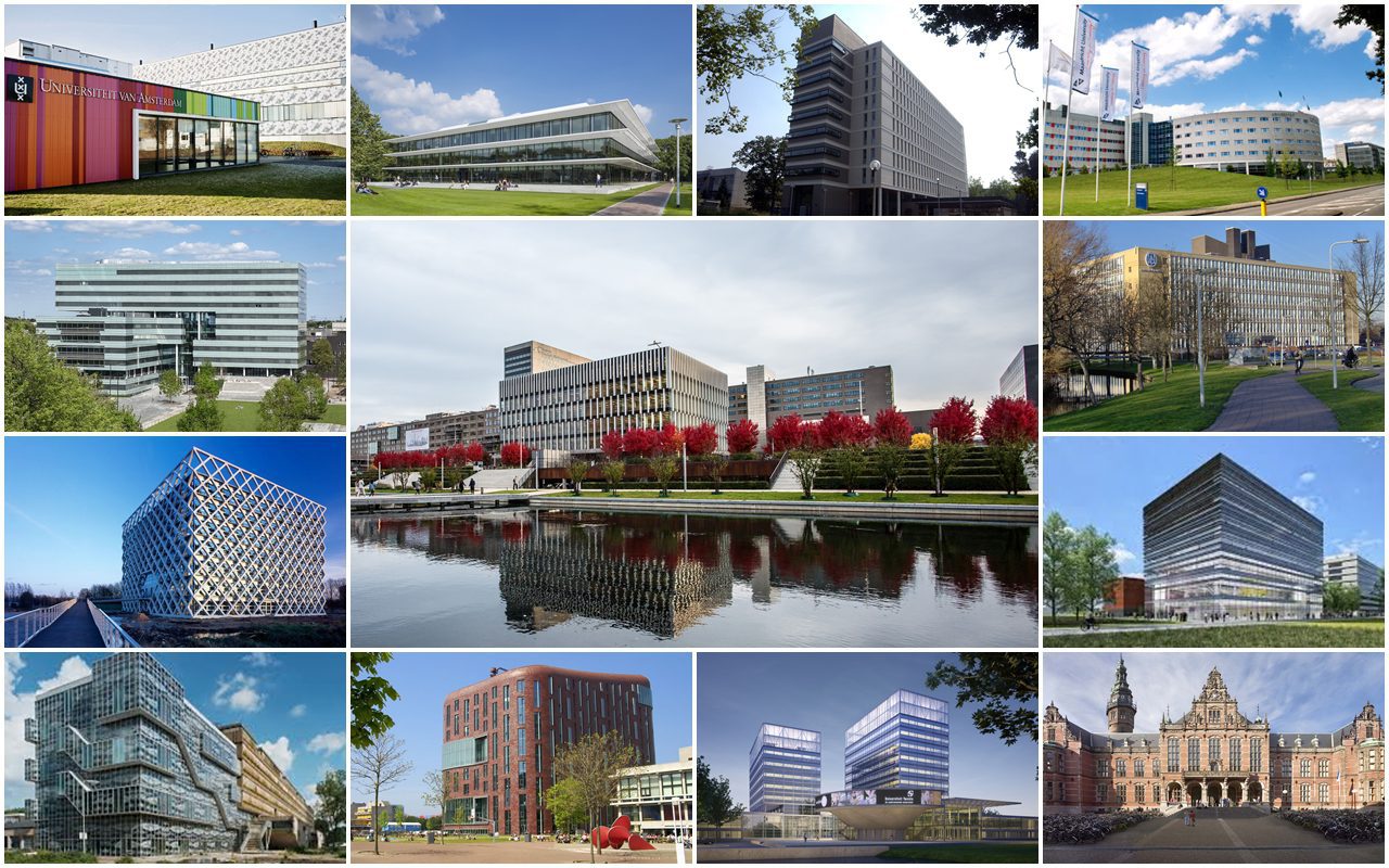 cac truong dai hoc nghien cuu tai ha lan