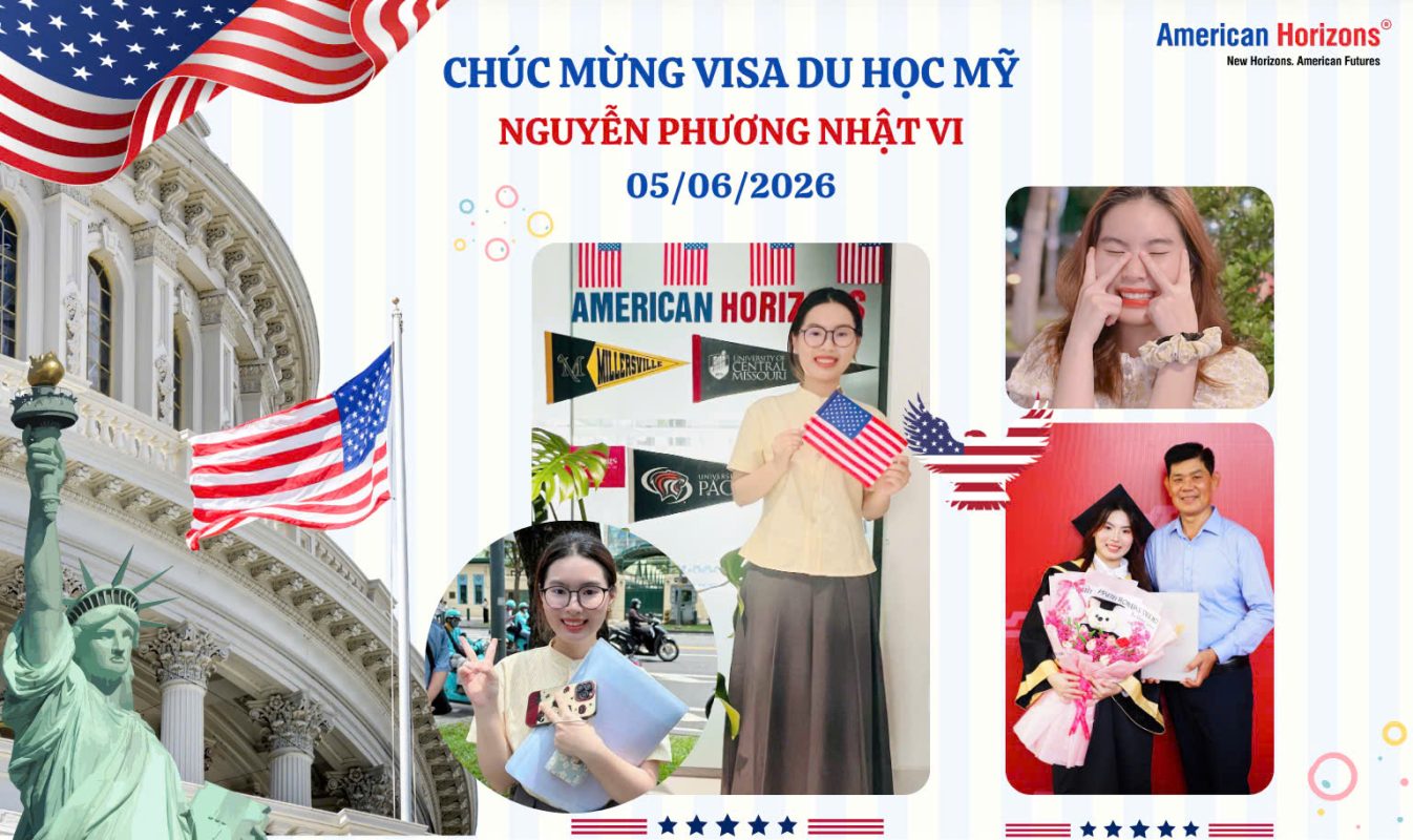 🌟 Chúc Mừng Nguyễn Phương Nhật Vi Xuất Sắc Nhận Visa Du Học Mỹ