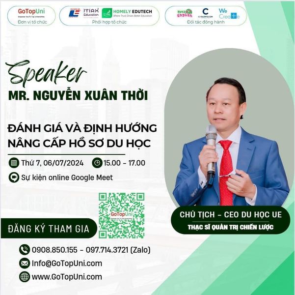 Du học cùng UE với học bổng từ 50% đến 100% cho các em học sinh có ước mơ du học sau khi tốt nghiệp THPT!