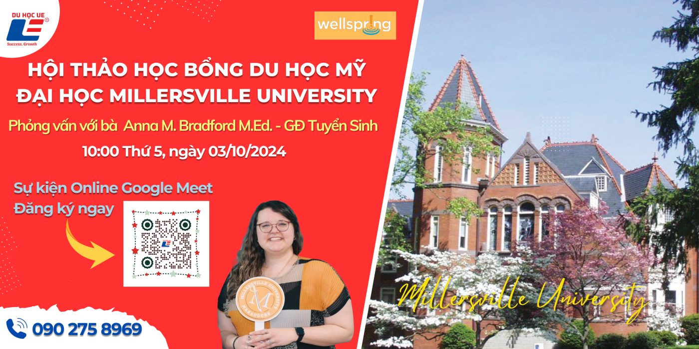 HỘI THẢO HỌC BỔNG DU HỌC MỸ – 10:00 NGÀY 03/10/2024