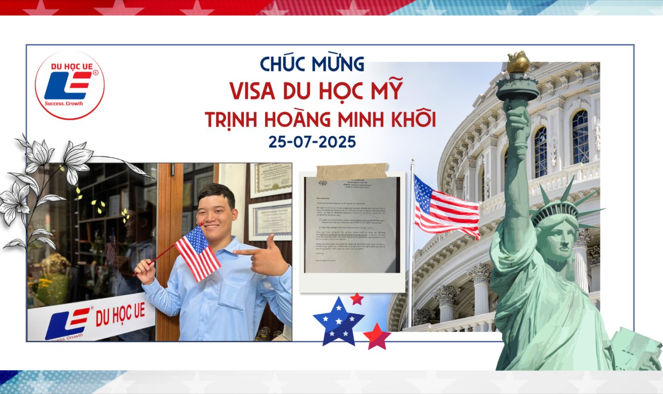 🎉Chúc mừng Trịnh Hoàng Minh Khôi đậu Visa Mỹ ngày 25/07/2025